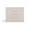 Kummut 2 ukse ja 4 sahtliga TOP E SHOP M-MP-K-MAL-2D4S/120-KASZ, cashmere, 120×40×97 cm, puitlaastplaat