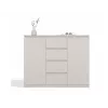 Kummut 2 ukse ja 4 sahtliga TOP E SHOP M-MP-K-MAL-2D4S/120-KASZ, cashmere, 120×40×97 cm, puitlaastplaat