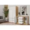 Kummut top e shop ARTISAN 2-ukseline 3-sahtliga, 1200×400×750 mm, valge, puitlaastplaat