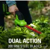 Akuga murukäärid GreenWorks 1600607VA — 12 cm roostevabast terasest tera, 24 V Li-Ion 2 Ah