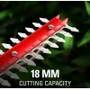 Akuga murukäärid GreenWorks 1600607VA — 12 cm roostevabast terasest tera, 24 V Li-Ion 2 Ah