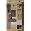 Closet top e shop HAGA Cashmere riidekapp 3 uksega, 2380×500×350 mm, puitlaastplaat, eraldiseisev