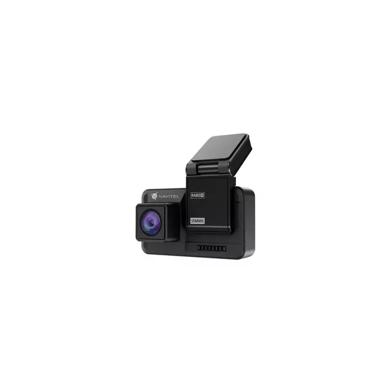 Autokaamera Navitel R480 2K, kahe kaameraga, Quad HD 2560×1440, 160° lainurk, 2 tolli IPS, MicroSD kuni 256 GB, taaslaetav aku, must