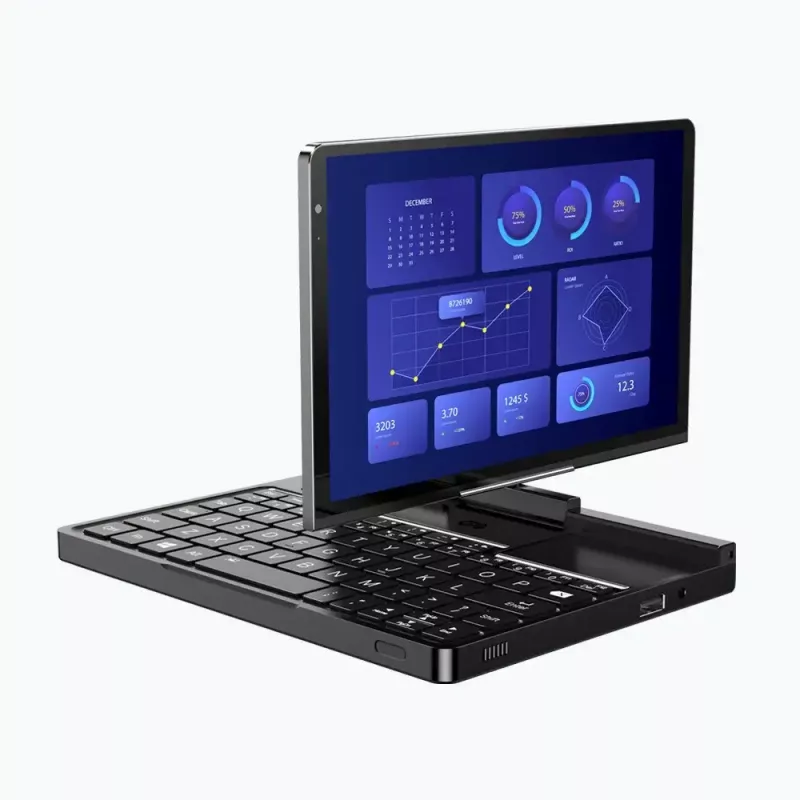 GPD Pocket 4 sülearvuti — AMD Ryzen 7 8840U, 8 tolli WQXGA 2560×1600 144 Hz puutefunktsiooniga, 16 GB DDR5, 1 TB NVMe, Radeon 780M, Windows 11, LAN, sõrmejäljelugeja, grafiit
