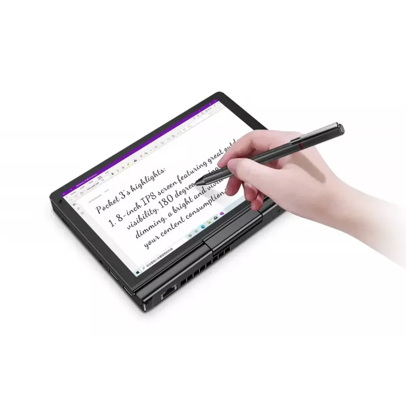 GPD Pocket 3K1 — 8-tolline WUXGA puutetundlik ekraaniga sülearvuti, Intel i3-1125G4, 16 GB muutmälu, 512 GB NVMe SSD, Win 11, LAN, HDMI, BT 5.3