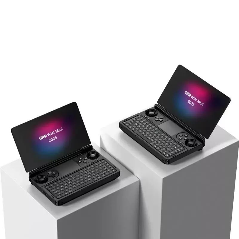 Sülearvuti GPD WinMini HX370 — 7-tolline FHD 120 Hz puutetundlik, AMD Ryzen AI 9 HX370, 32 GB DDR5, 2 TB NVMe, Radeon 890M, Win 11, must