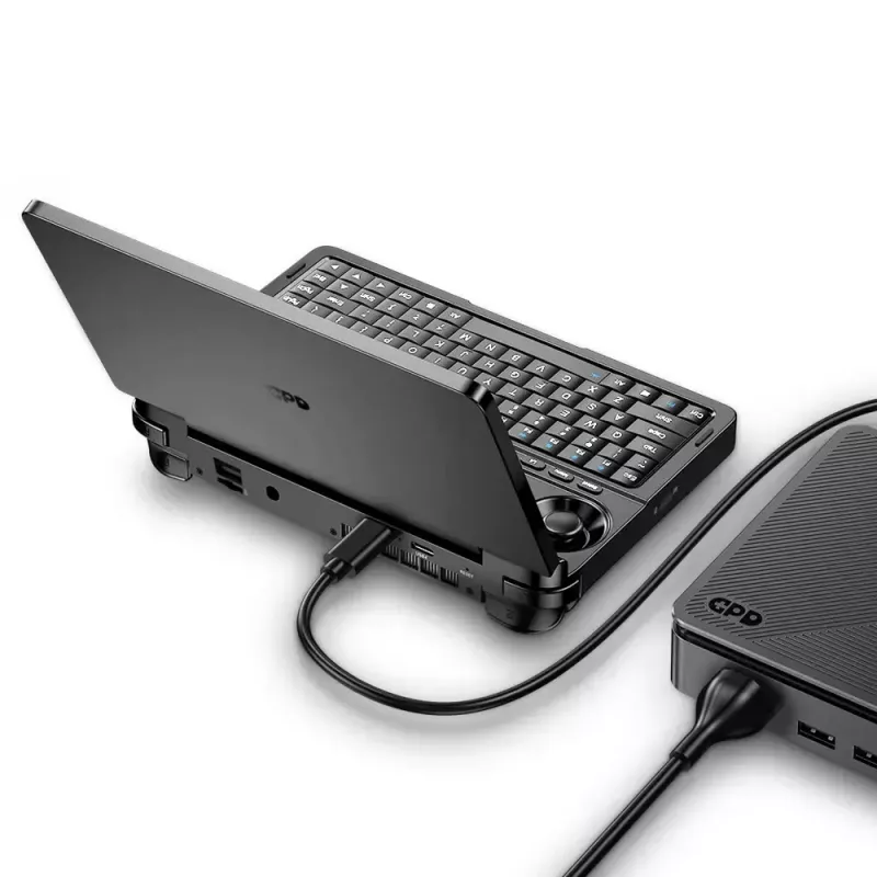 Sülearvuti GPD WinMini HX370 — 7-tolline FHD 120 Hz puutetundlik, AMD Ryzen AI 9 HX370, 32 GB DDR5, 2 TB NVMe, Radeon 890M, Win 11, must
