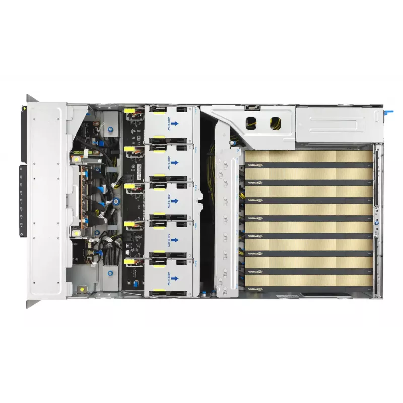 Rack-server ASUS ESC8000A-E13P (4U) — LGA 6096, AMD EPYC, kuni 3 TB DDR5, 24 DIMM, 3200W toiteplokk, 10GbE