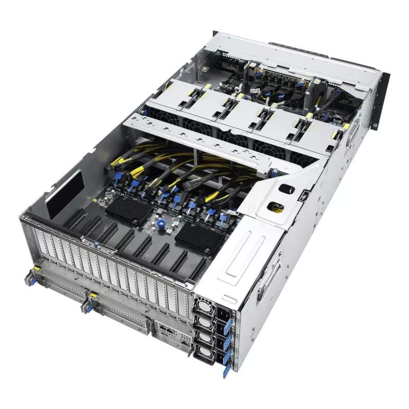 Rack-server ASUS ESC8000A-E13P (4U) — LGA 6096, AMD EPYC, kuni 3 TB DDR5, 24 DIMM, 3200W toiteplokk, 10GbE
