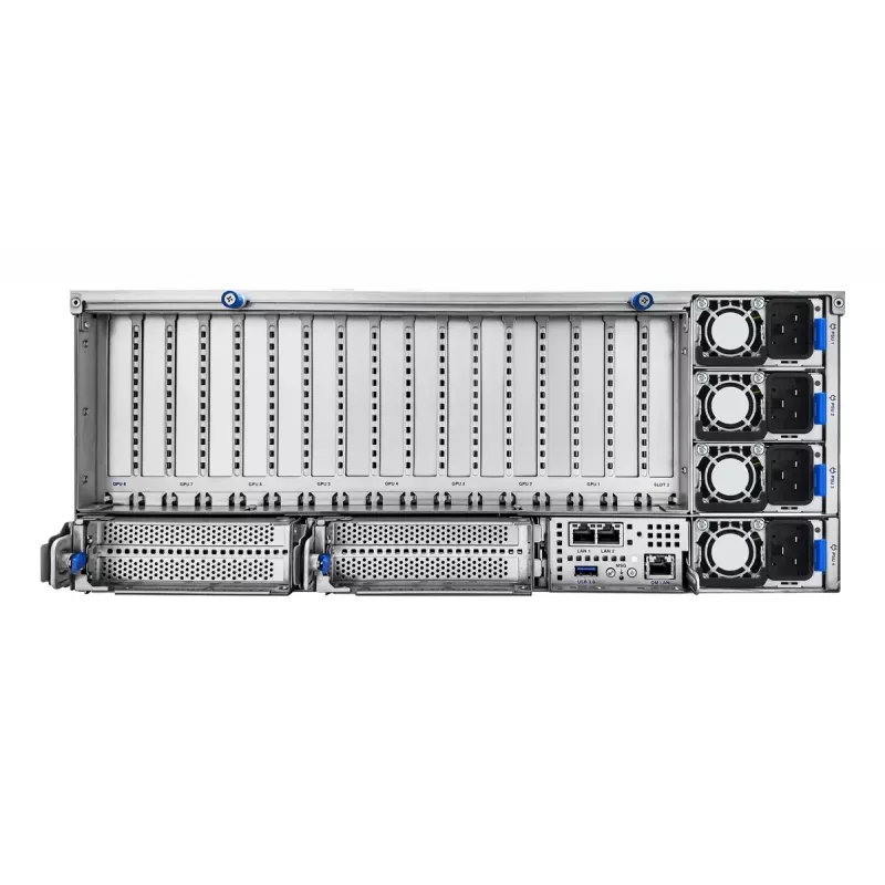 Rack-server ASUS ESC8000A-E13P (4U) — LGA 6096, AMD EPYC, kuni 3 TB DDR5, 24 DIMM, 3200W toiteplokk, 10GbE