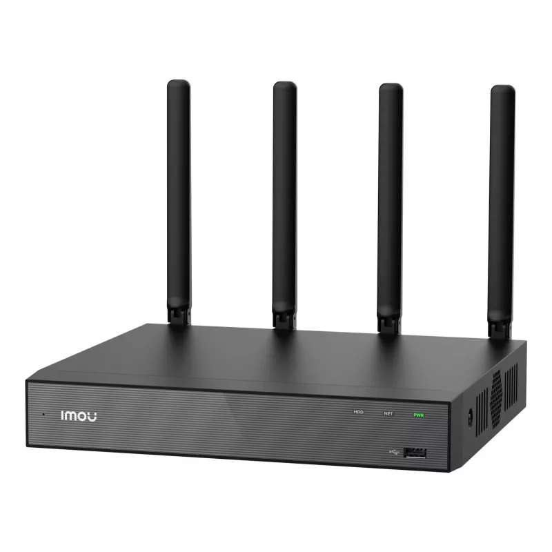 Võrgusalvesti IMOU N110W - 10-kanaliline Wi-Fi 6 NVR, max 2592x1944, kahesageduslik Wi-Fi, SATA ketas kuni 16 TB, 10/100 Ethernet, must