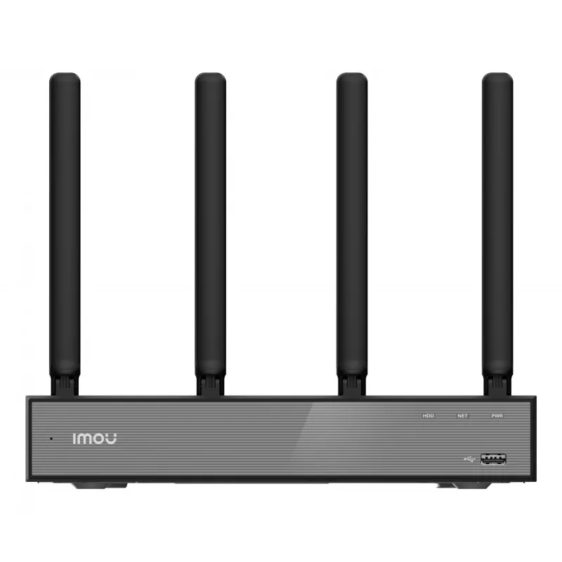 Võrgusalvesti IMOU N110W - 10-kanaliline Wi-Fi 6 NVR, max 2592x1944, kahesageduslik Wi-Fi, SATA ketas kuni 16 TB, 10/100 Ethernet, must