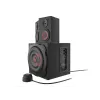 Kõlarikomplekt GENESIS Helium 610BT 2.1, 60 W RMS, Bluetooth, juhtmega, punane/must, kompaktne bassikõlar