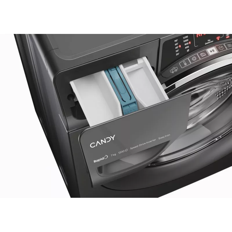 Candy RapidÓ RO41276DWMCRT-S pesumasin eestlaetav 7 kg 1200 RPM Antratsiit