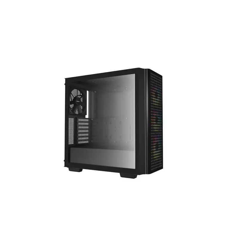 Mid Tower arvutikorpus DeepCool CG540 — must, ATX tugi, avar sisemus, optimeeritud õhuvool