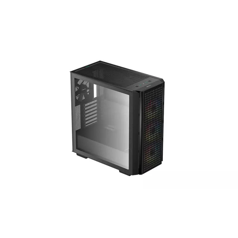 Mid Tower arvutikorpus DeepCool CG540 — must, ATX tugi, avar sisemus, optimeeritud õhuvool