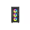 Mid Tower arvutikorpus DeepCool CG540 — must, ATX tugi, avar sisemus, optimeeritud õhuvool