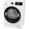 Gorenje kuivati DHNE82 BK040, eraldiseisev, eestlaetav, soojuspump, valge, nupud, pöördnupp, parem