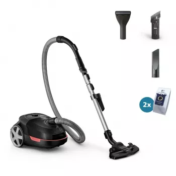 Silindertolmuimeja Philips 5000 series XD5123/10 — 900 W, 4 L tolmukott, HEPA ja mikrofilter, kõvadele põrandatele ja vaipadele