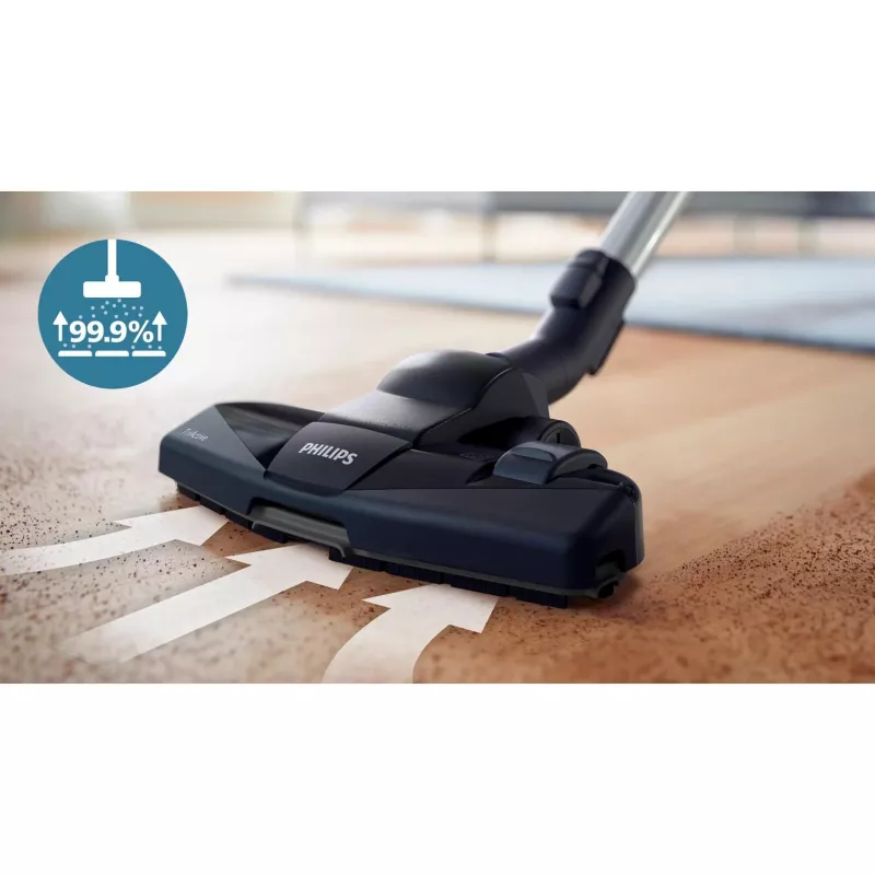 Silindertolmuimeja Philips 5000 series XD5123/10 — 900 W, 4 L tolmukott, HEPA ja mikrofilter, kõvadele põrandatele ja vaipadele