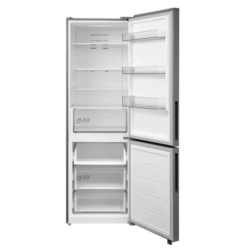 Eraldiseisev kombikülmik Midea MDRB548MME46, 401 L — No Frost, 271 L külmik / 130 L sügavkülmik, 186 cm, 35 dB, energiaklass E, hall