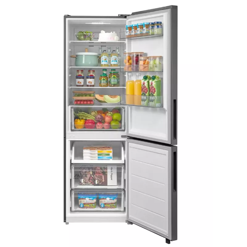 Eraldiseisev kombikülmik Midea MDRB548MME46, 401 L — No Frost, 271 L külmik / 130 L sügavkülmik, 186 cm, 35 dB, energiaklass E, hall