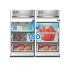 Eraldiseisev kombikülmik Midea MDRB548MME46, 401 L — No Frost, 271 L külmik / 130 L sügavkülmik, 186 cm, 35 dB, energiaklass E, hall