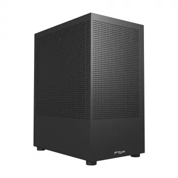 FSP S110-B korpus Mini Tower mITX, mATX Must, Small Form Factor (SFF), PC, must, micro ATX, Mini-ITX, võrk, metall, 16 cm
