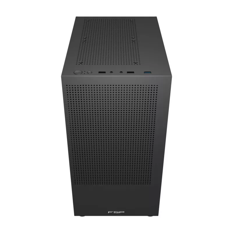 FSP S110-B korpus Mini Tower mITX, mATX Must, Small Form Factor (SFF), PC, must, micro ATX, Mini-ITX, võrk, metall, 16 cm