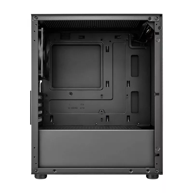 FSP S110-B korpus Mini Tower mITX, mATX Must, Small Form Factor (SFF), PC, must, micro ATX, Mini-ITX, võrk, metall, 16 cm