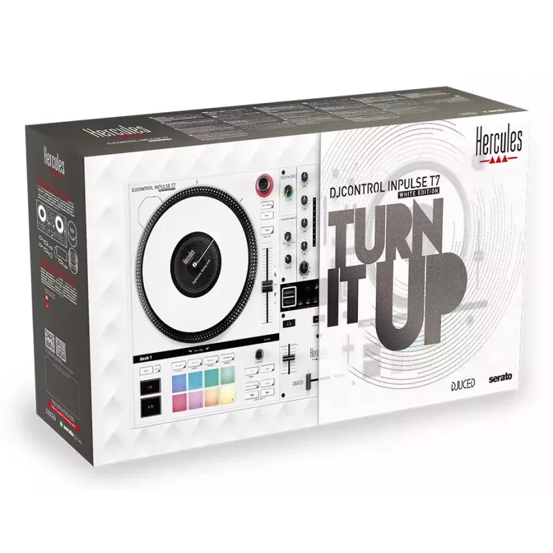 DJ-kontroller Hercules Inpulse T7 valge väljaanne