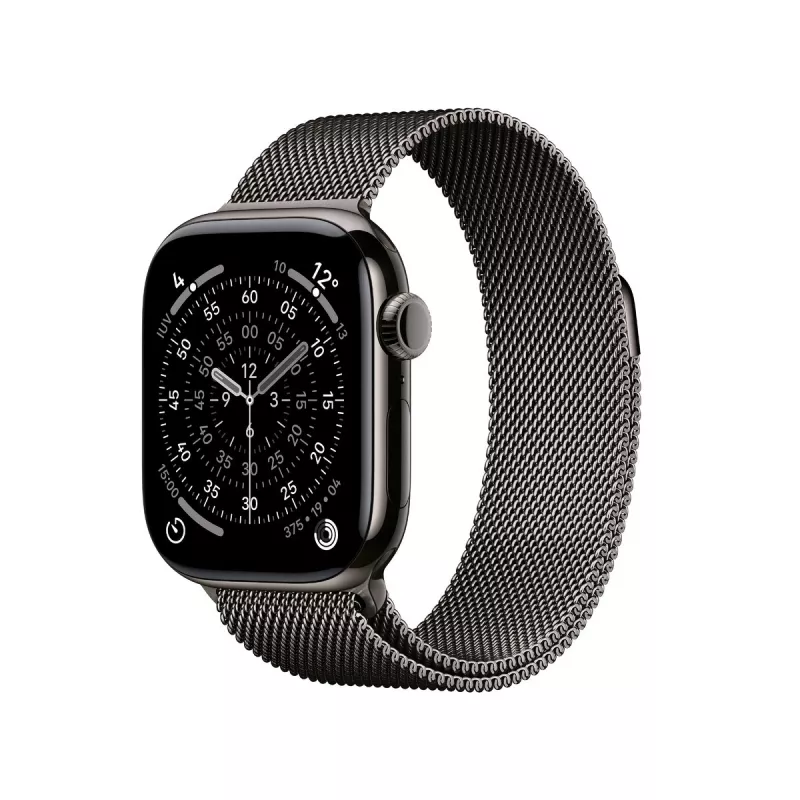 Smartwatch Apple Watch Series 11 GPS + Cellular 42mm Slate titaankorpusega ja Slate Milano aasaga, 64 GB, OLED, 374x446 px