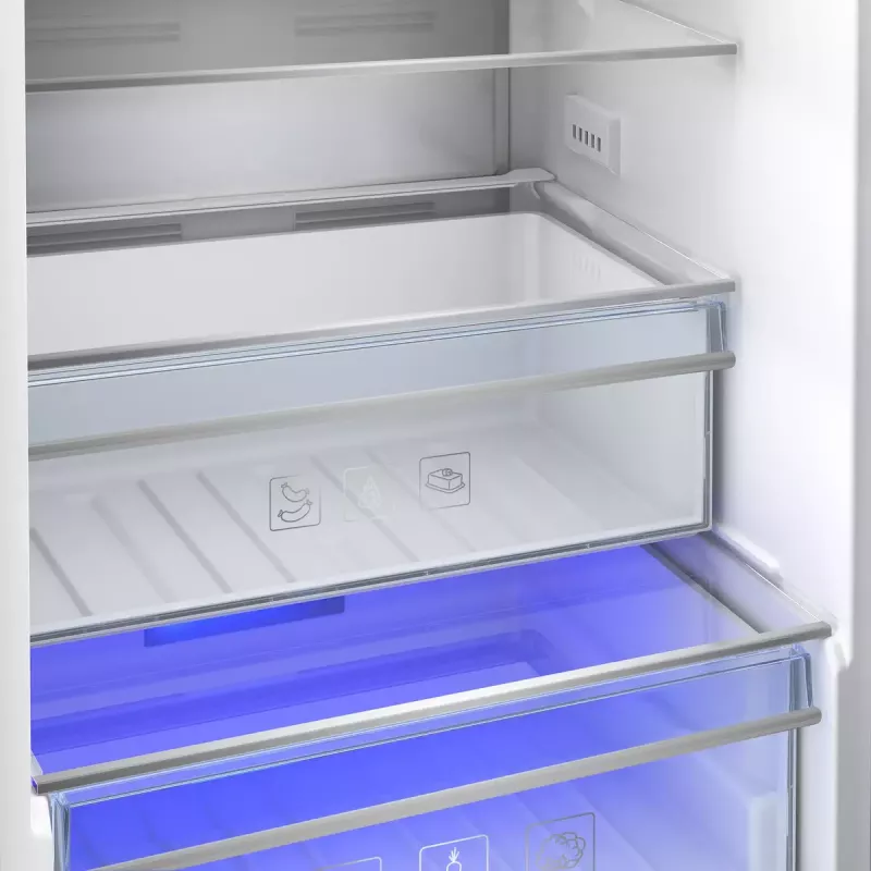 Beko BCNA306E42SN külmik-sügavkülmik sisseehitatav 284 L valge