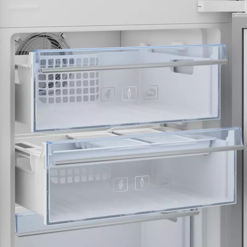 Beko BCNA306E42SN külmik-sügavkülmik sisseehitatav 284 L valge