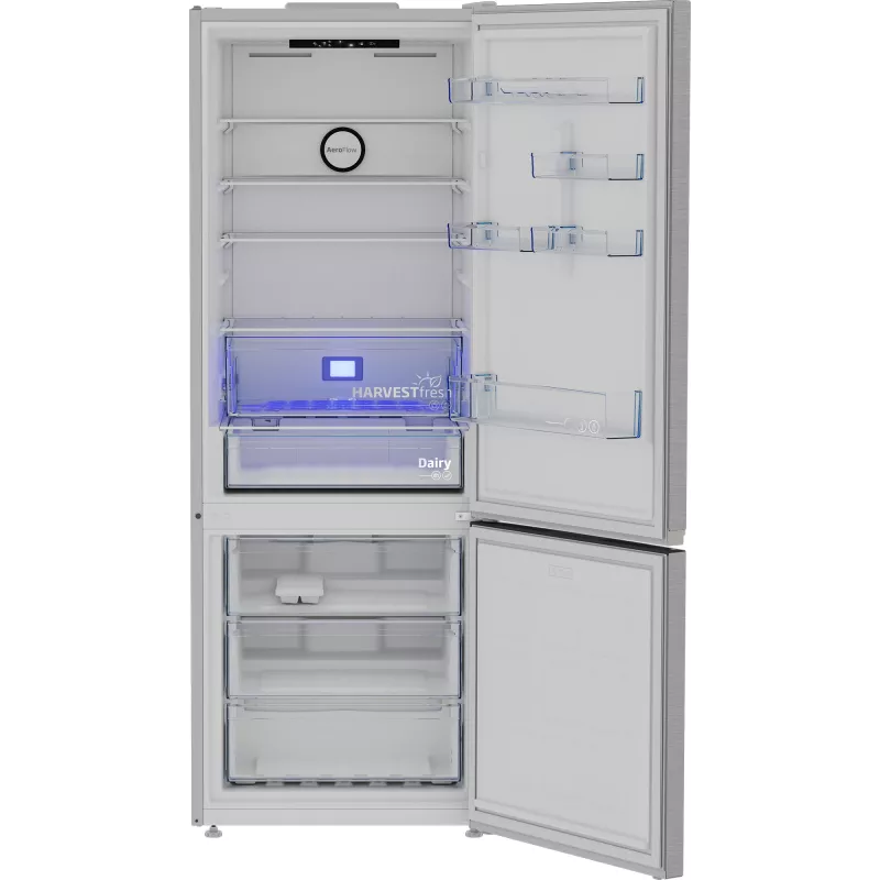 Beko B3RCNE564HXB külmkapp-sügavkülmik eraldiseisev 490 L hõbedane