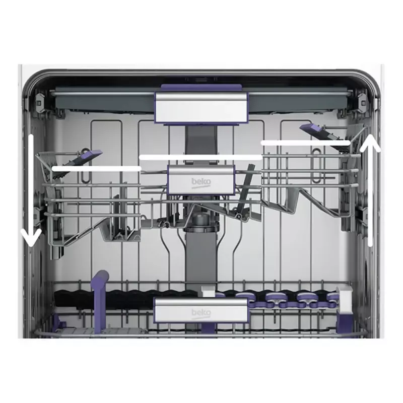 Vabaltseisev nõudepesumasin BEKO DEN48530X, 15 kattekohta, 8 programmi, 44 dB, 598×850×600 mm