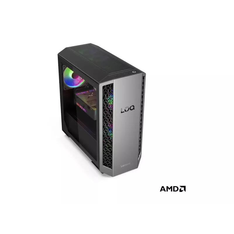 Lauaarvuti torn Lenovo LOQ 26ADR10 — AMD Ryzen 7 8745HX, 32 GB DDR5 (2x16GB), 1000 GB, NVIDIA GeForce RTX 5070, Windows 11 Home