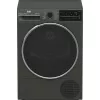 Trummelkuivati BEKO B5T89243M — eraldiseisev eestlaetav, soojuspump, 9 kg, must, 598×672×846 mm