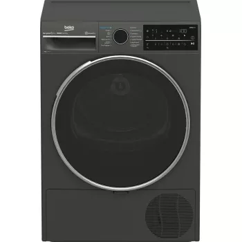 Trummelkuivati BEKO B5T89243M — eraldiseisev eestlaetav, soojuspump, 9 kg, must, 598×672×846 mm