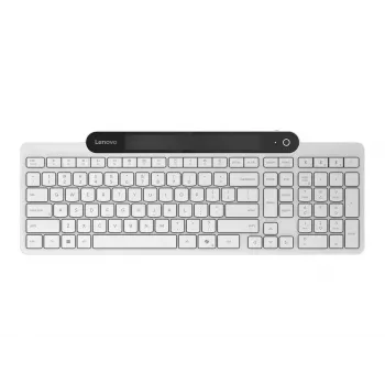 Juhtmevaba Bluetooth-klaviatuur Lenovo 800 — USA inglise paigutus, iselaadiv, valge
