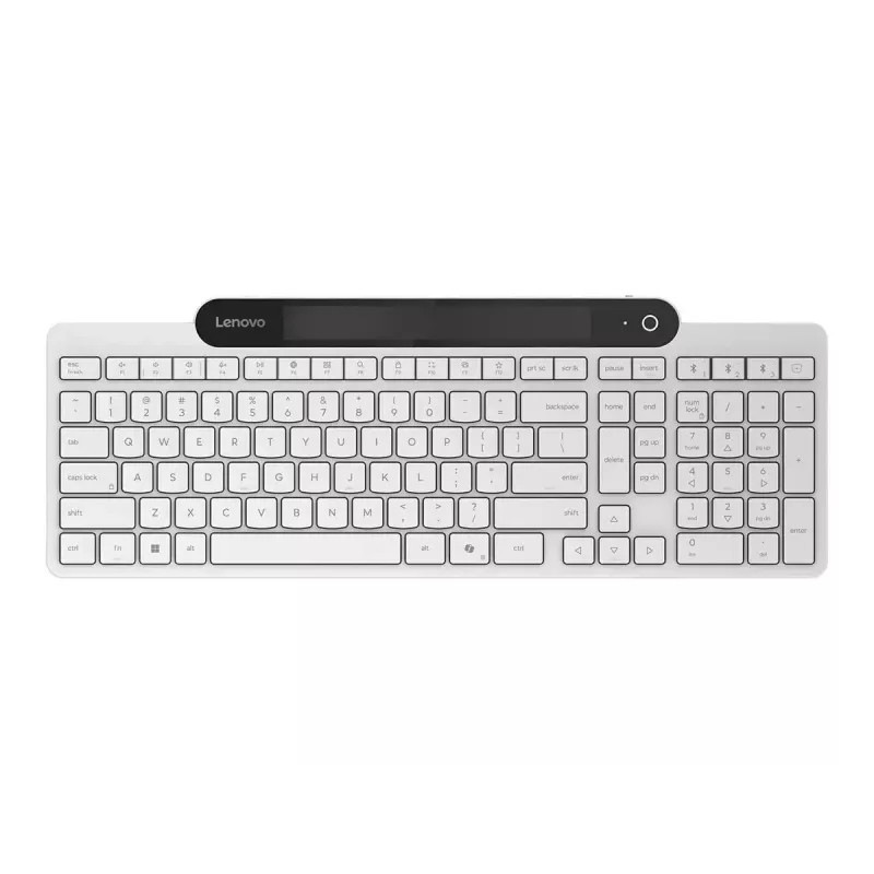 Juhtmevaba Bluetooth-klaviatuur Lenovo 800 — USA inglise paigutus, iselaadiv, valge