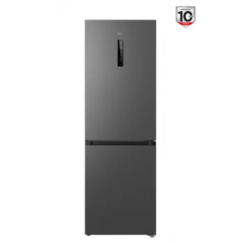 Külmik TCL RP340BSD1 — eraldiseisev kombi, 185 cm, No Frost, külmik 223 L, sügavkülmik 117 L, ekraan, 35 dB, energiaklass D, hall