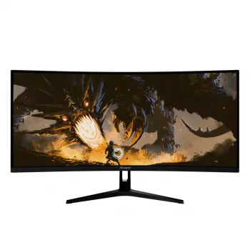 34-tolline kumer monitor Arozzi Nova — 34 tolli (86,4 cm), 3440×1440, 21:9, VA LED, 1 ms, VESA, sisseehitatud kõlarid, must