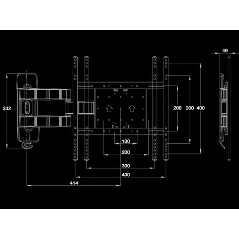 Kinnitusklamber Multibrackets M VESA Flexarm Tilt & Turn III