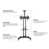 Multibrackets M Public Floorstand Basic 150 koos riiuli ja kaamerahoidikuga