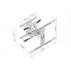 Full Motion Dual Monitor Mount Multibrackets M VESA Flexarm L