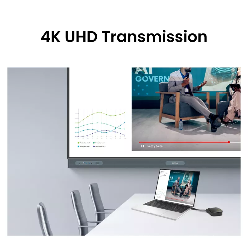 Juhtmevaba esitlussüsteem BenQ InstaShow WDC15 HDMI lauaarvuti must