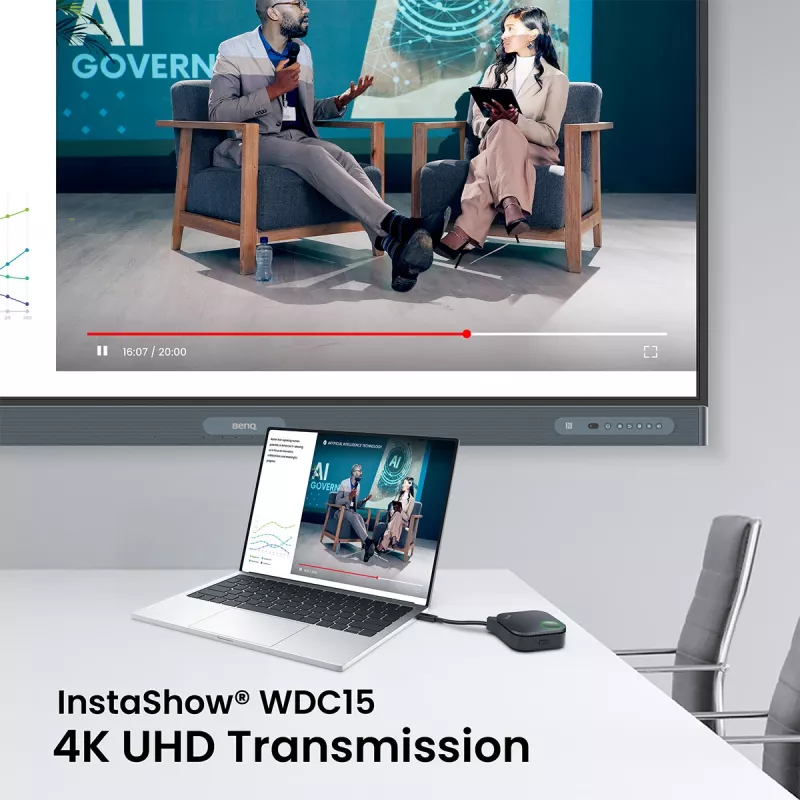Juhtmevaba esitlussüsteem BenQ InstaShow WDC15 HDMI lauaarvuti must