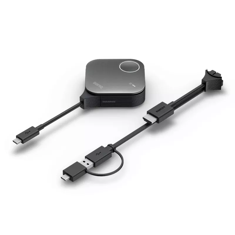 Juhtmevaba esitlussüsteem BenQ InstaShow VS25 HDMI Desktop, Wi‑Fi 6, kuni 2400 Mbps, Väline antenn, Must