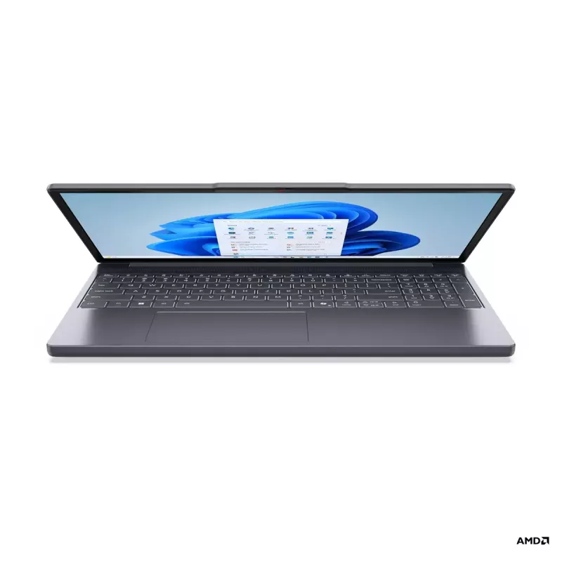 Sülearvuti Lenovo IdeaPad õhuke 3 15AMN8 — 15,6-tolline FHD TN 1920x1080, AMD Ryzen 3 7320U, 16 GB LPDDR5, 512 GB SSD, AMD Radeon 610M, Windows 11 Home, Arctic Grey